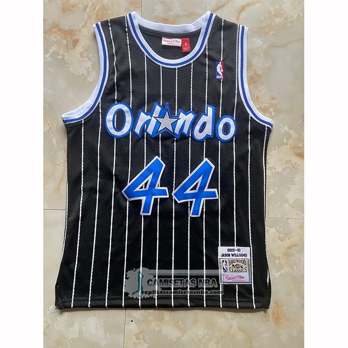 Camiseta Orlando Magic Brandon Williams NO 44 Mitchell & Ness 2009-10 Negro
